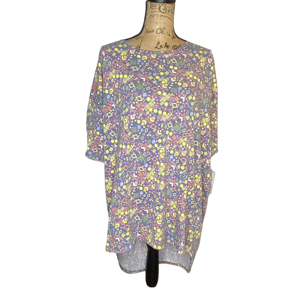 Lularoe Irma Tunic Womens Size Large Multicolor Loose Stretch (1303)‎